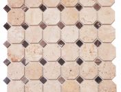 Mozaika Marmurowa TRAWERTYN BEIGE/ALICANTE 30,5x30,5x1 poler