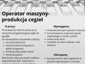 operator maszyny- produkcja ciegiel 480 euro netto