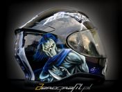 Artystyczne malowanie kasków motocyklowych aerografem airbrush - Aerografit.pl