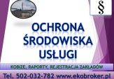 Pisma sprawy, informacje dotyczące ochrony środowiska, przyrody, ekologii