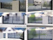 Bramy wjazdowe , nowoczesne ogrodzenia palisadowe i horyzontalne