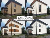 Projekt elewacji domu w formie wizualizacji 2d/3d