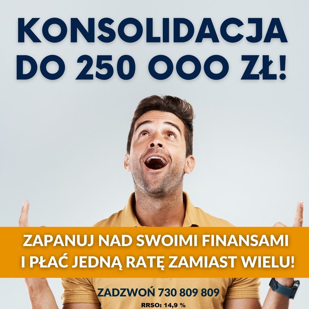 Konsolidacja kredytów, chwilówek oraz pozabankowych pożyczek RRSO 11,9% cała Polska - Zdjęcie 1