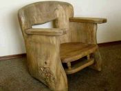 Oryginalny fotel z pnia - wykonany ręcznie