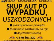 Uszkodzone samochody kupię Dojazd lawetą Śląskie/Małopolskie/Opolskie