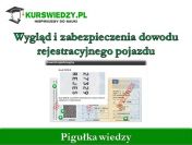 Zabezpieczenia dowodu rejestracyjnego pojazdu (Pigułka wiedzy)