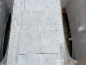 Płytki marmurowe CARRARA BIANCO pasy 2 cm poler