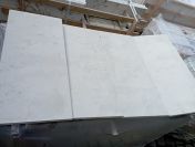 Płytki marmurowe BIANCONE pasy 2 cm szczotka szerokość 40 cm