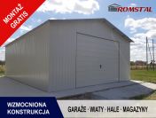 Biały Garaż Blaszany 5x6 - Garaż Blaszane -Blaszak -ROMSTAL