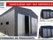 Garaż blaszany Grafitowy , Garaże Blaszane – GrzywStal