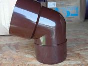 Rynny dachowe PVC 100/75 oraz 125/100 - brąz/grafit od ręki