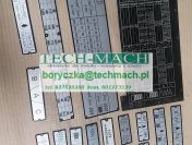 Tabliczki znamionowe do tokarki TUD50 tel. 601273539