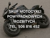 SKUP MOTOCYKLI POWYPADKOWYCH PO WYPADKU ROZBITYCH ROZBITE USZKODZONE