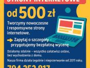 Nowoczesne strony www od 500 zł - zamów już dziś!