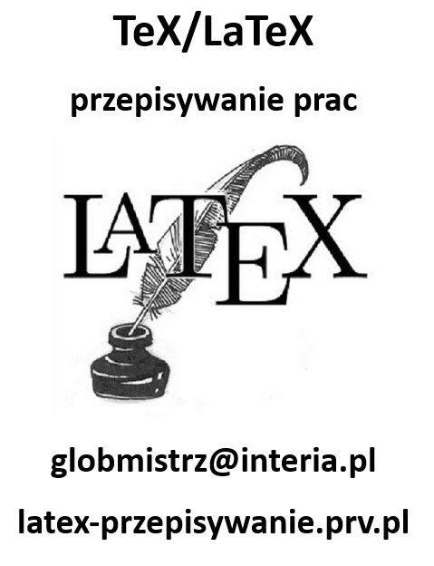 LATEX - SKŁAD TEKSTÓW MATEMATYCZNYCH, PRZEPISYWANIE PRAC Katowice - Zdjęcie 1
