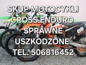 SKUP MOTOCYKLI CROSS CROSSY CROSSÓW ENDURO -SPRAWNE I USZKODZONE- DOJEŻDŻAMY