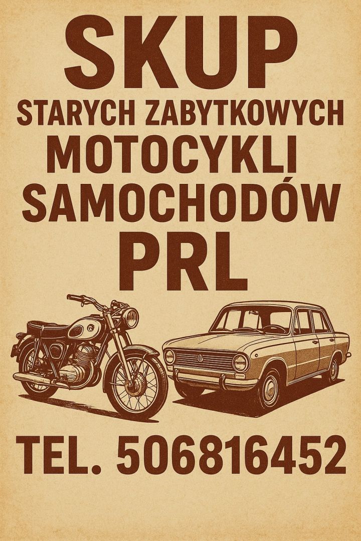 Kupię stare, zabytkowe motocykle: OSA, WSK, WFM, JAWA, MOTORYNKA! Całą kolekcję! Katowice - Zdjęcie 1