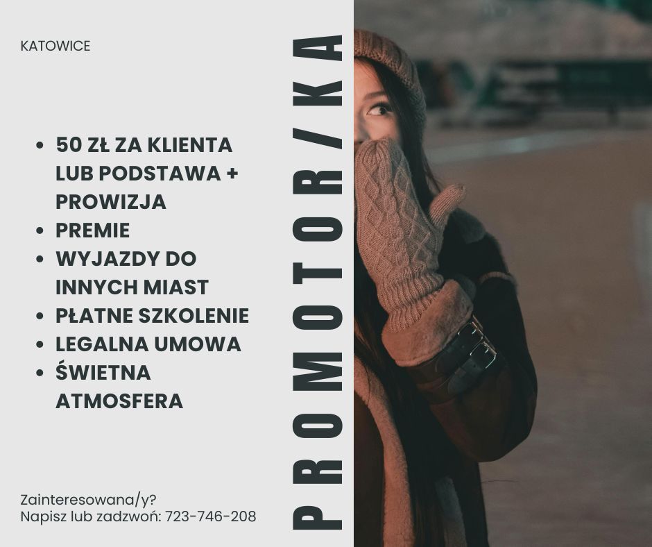 Promotor/ka - praca nocna Katowice - Zdjęcie 1