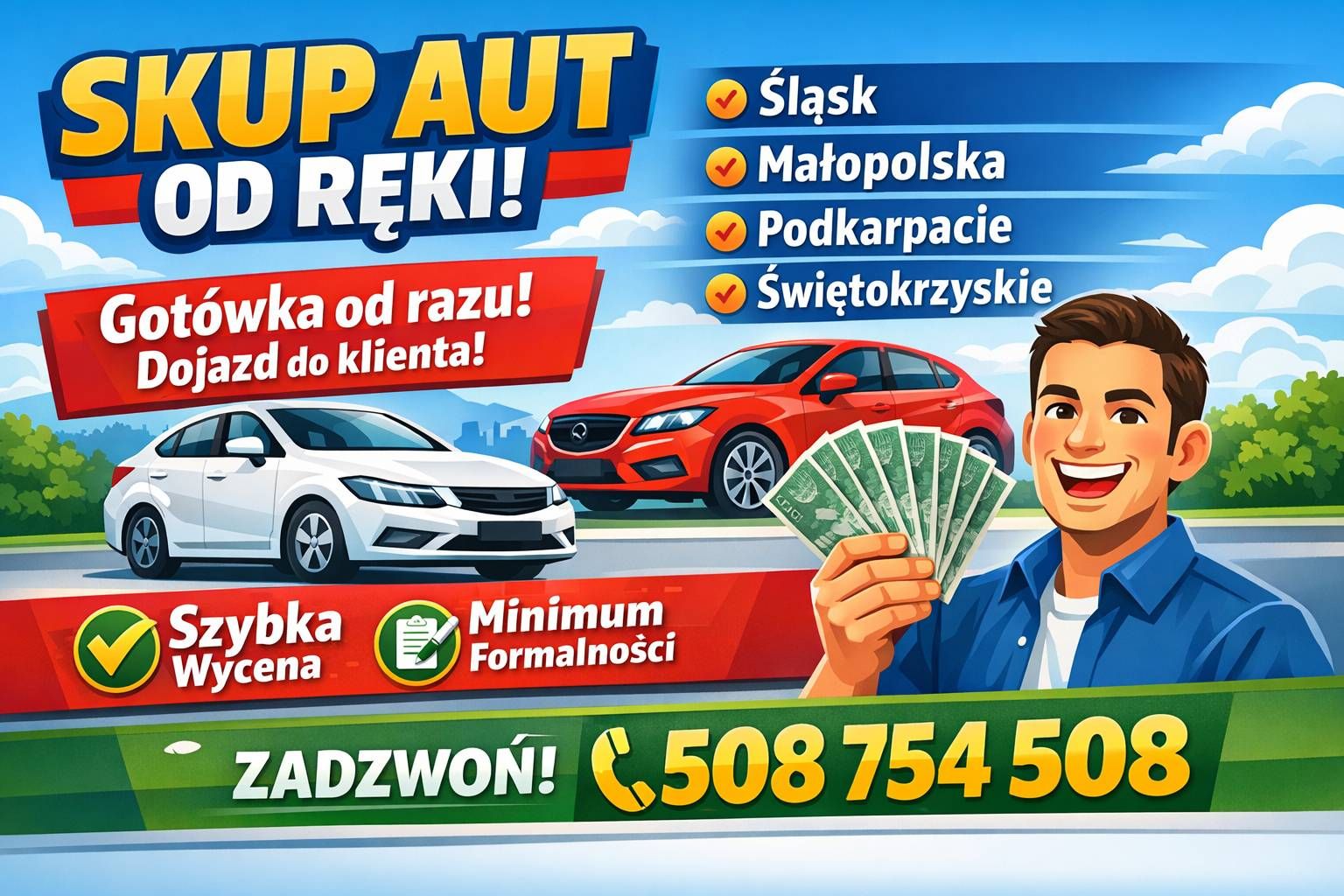 Sprzedaj samochód od ręki - skup aut w Twoim regionie | Gotówka za samochód Polska południowa - Zdjęcie 1