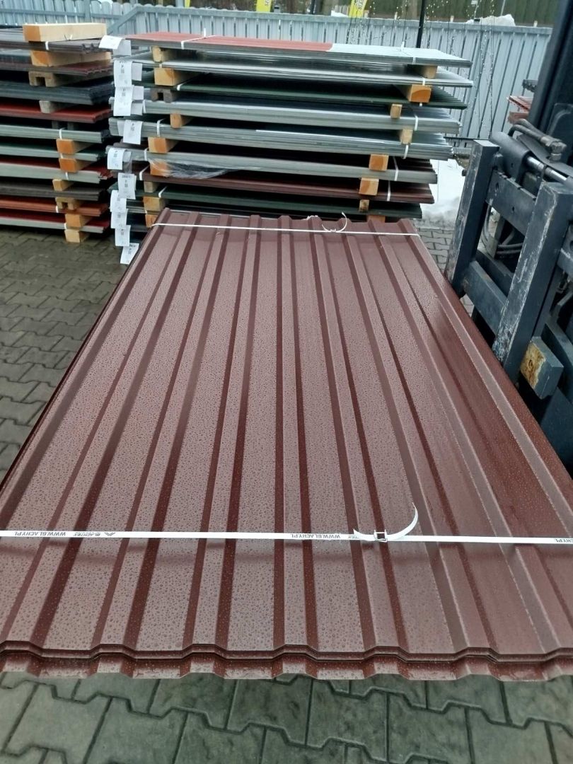 Blacha trapezowa brąz - pakiety 50 sztuk. Tanio i od ręki Kolbuszowa - Zdjęcie 1