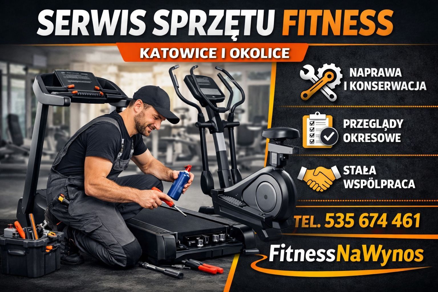 Serwis i naprawa sprzętu fitness Kraków - Zdjęcie 1