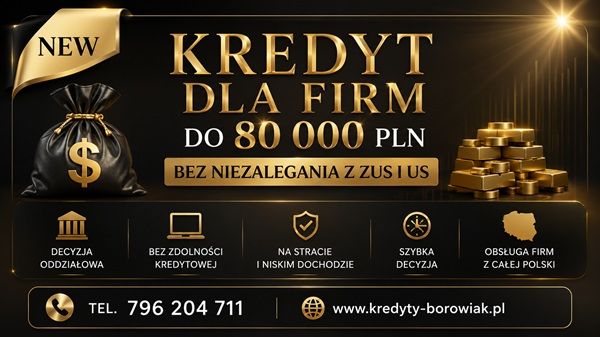 KREDYT BANKOWY DLA FIRM DO 80 000 ZŁ. Proces ON-LINE! Katowice - Zdjęcie 1