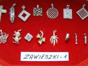 Zawieszki wisiorki srebro 925 kolekcja 1 i 2 wyprzedaż